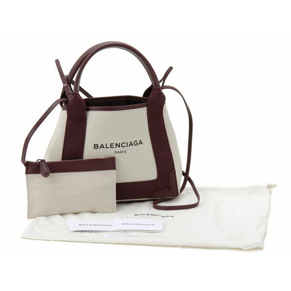 Balenciaga Blue Cabas XS Canvas Mini Tote Bag - Picture 4 of 6